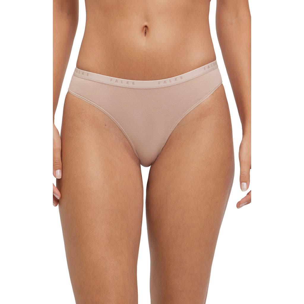 Falke Daily Climate Cotton Blend Bikini Briefs In Camel
