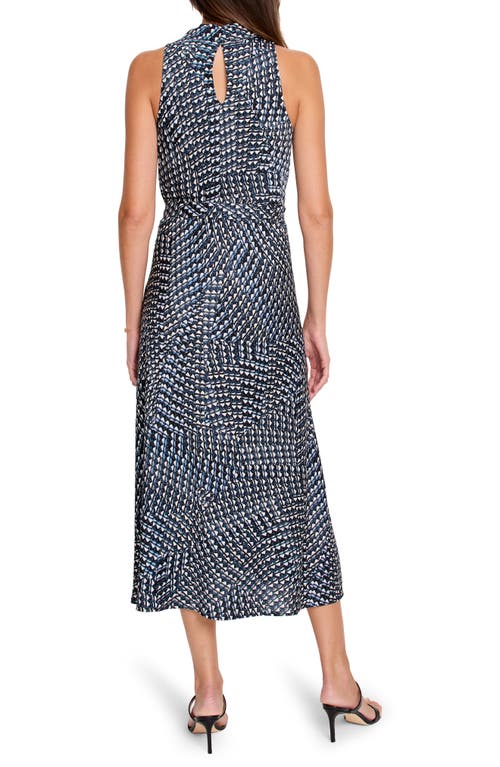 Nic + Zoe Nic+zoe Time Warp Dani Print Sleeveless Maxi Dress In Black Multi