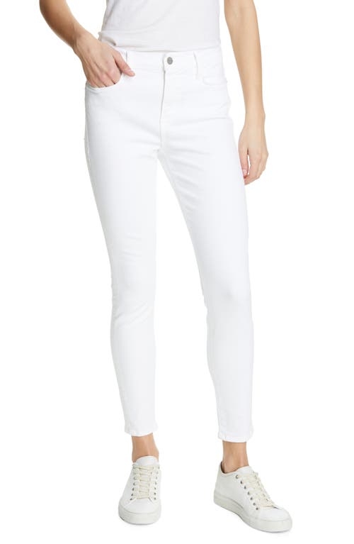 FRAME High Waist Ankle Skinny Jeans in Blanc at Nordstrom, Size 26