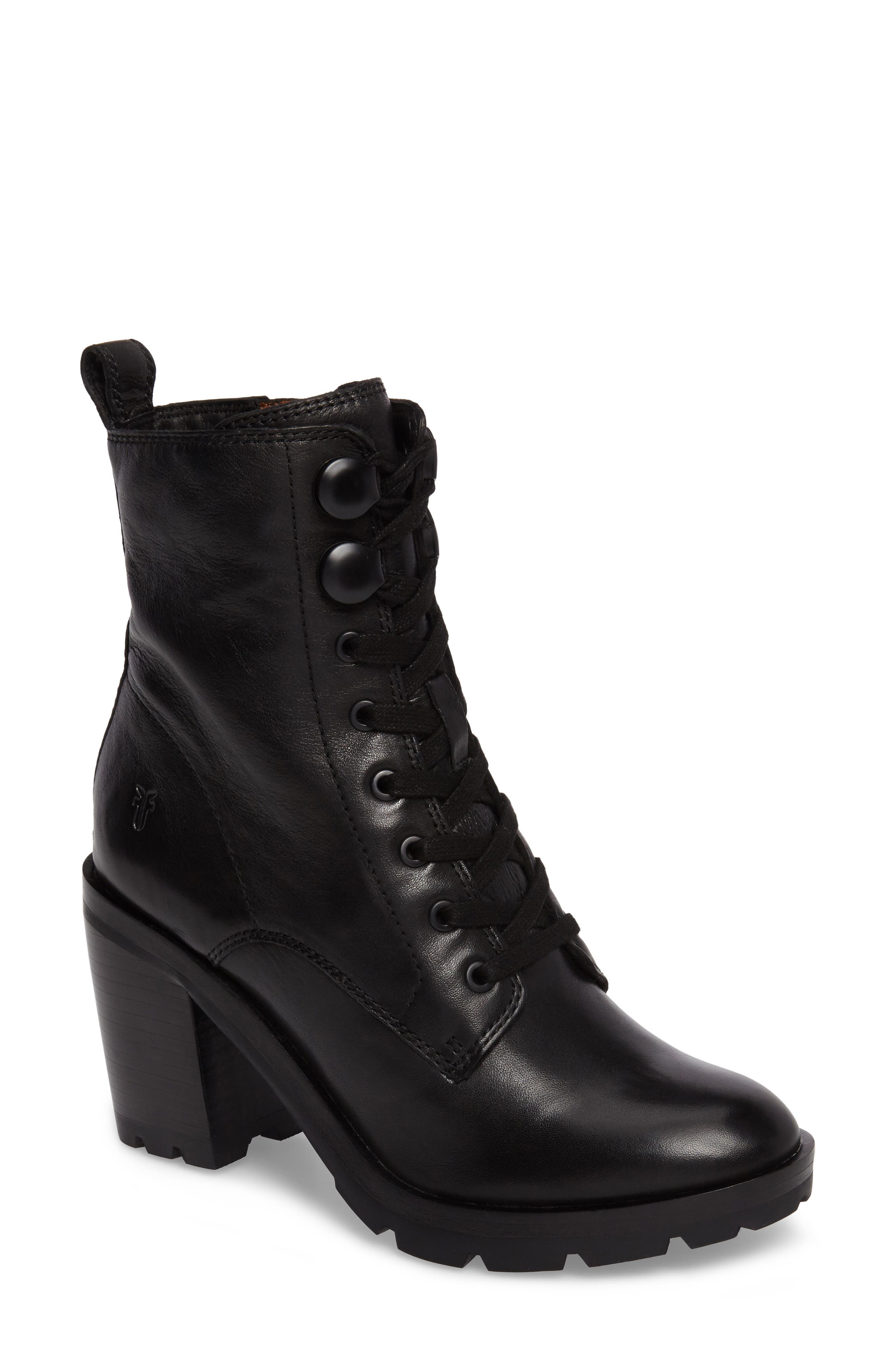 frye myra lug combat boot