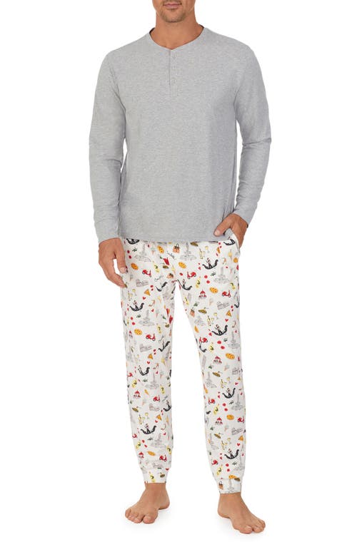 That's Amore Organic Cotton Blend Henley Pajamas in Thats Amore