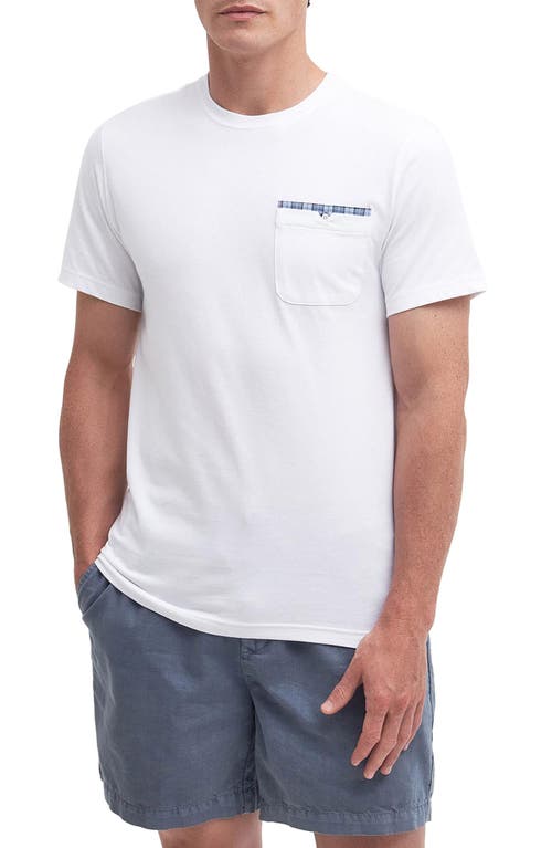 Barbour Tayside Pocket T-Shirt White/Berwick at Nordstrom,