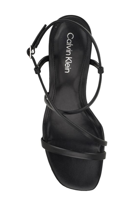 Calvin Klein Ishaya Ankle Strap Sandal In Black