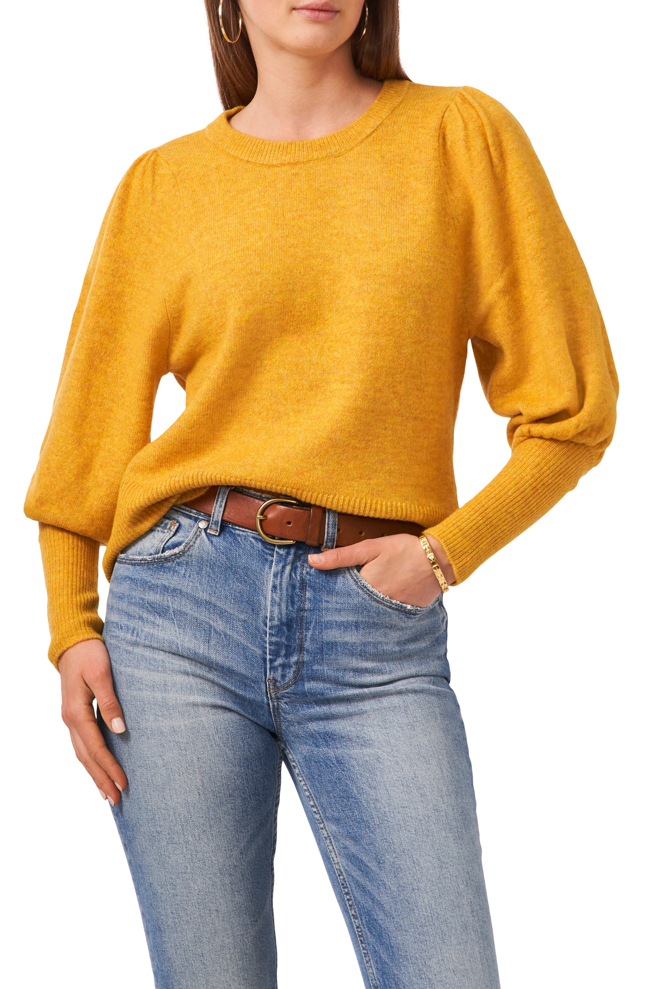 yellow pullover