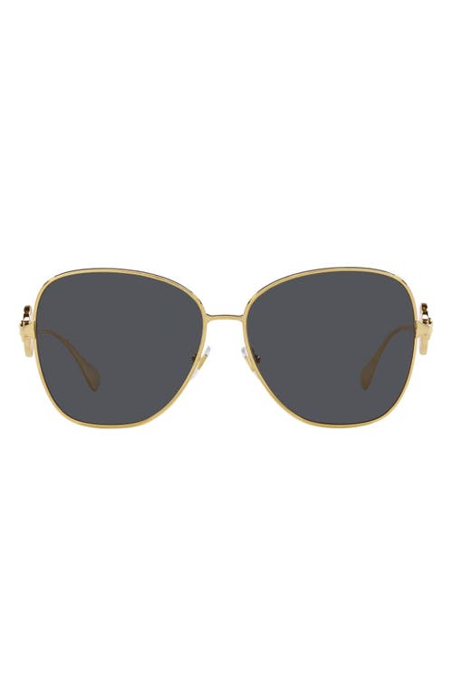 Versace 60mm Butterfly Sunglasses in Gold at Nordstrom