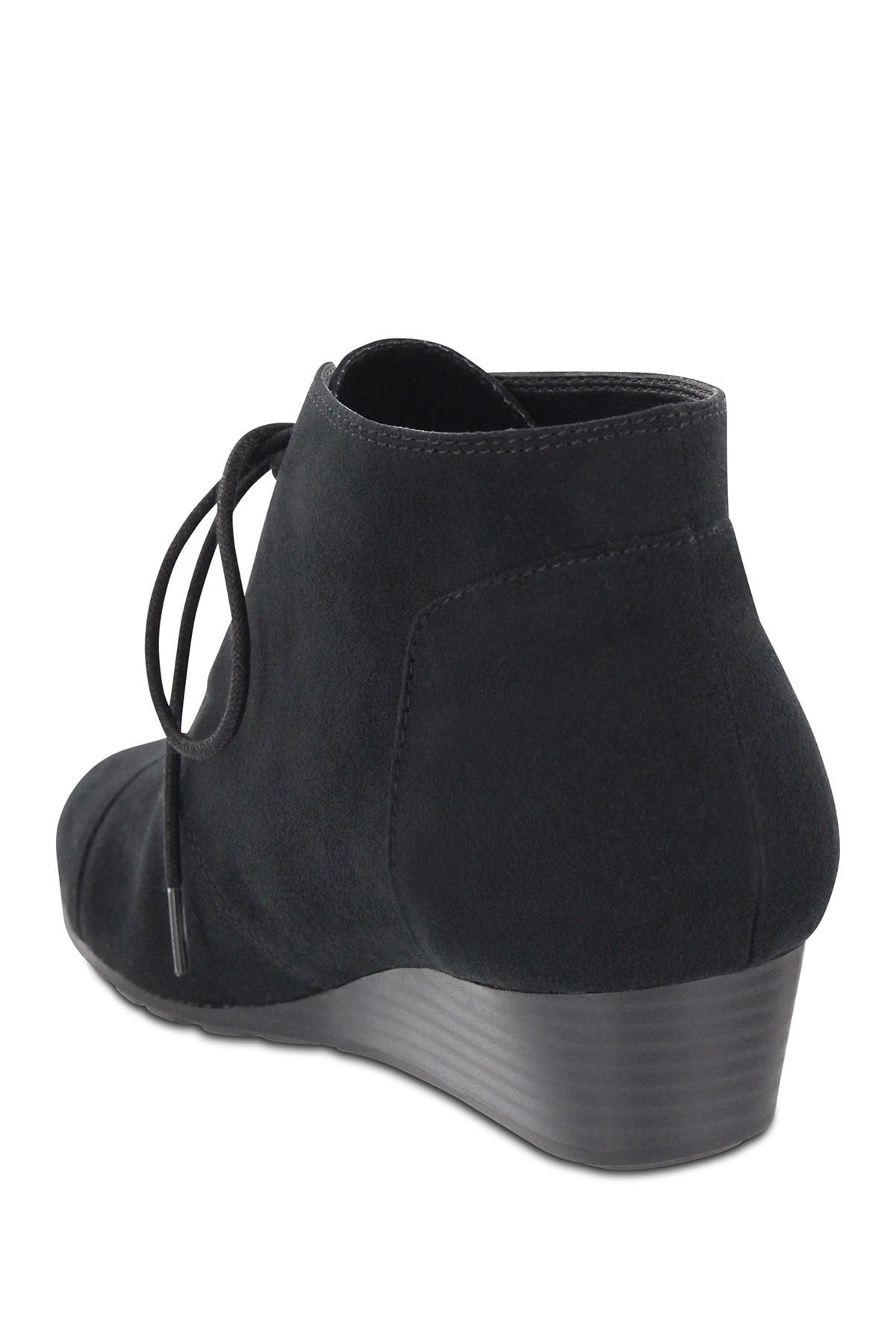 MIA AMORE | Sarah Lace-Up Wedge Bootie 
