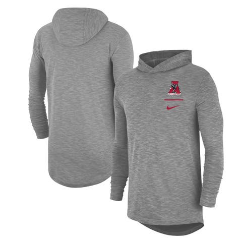 Men's Nike Gray Alabama Crimson Tide Slub Performance Long Sleeve ...