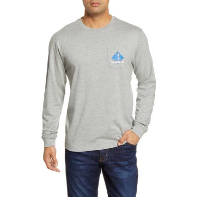 Southern Tide Holiday Crossing Long Sleeve Pocket T-Shirt, Black
