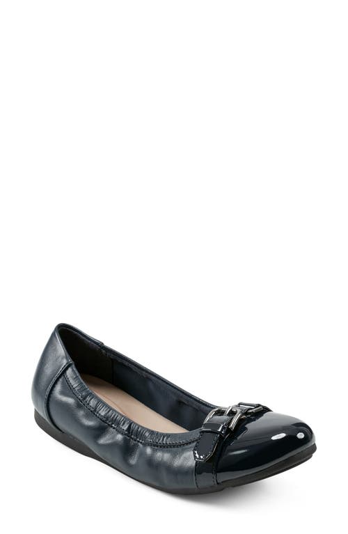 Shop Easy Spirit Kenna Flat In Dark Blue