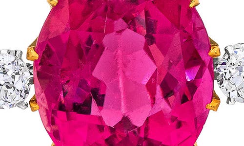 Mindi Mond Pink Tourmaline & Diamond Necklace In Pnk Tour/18k Yg/plat