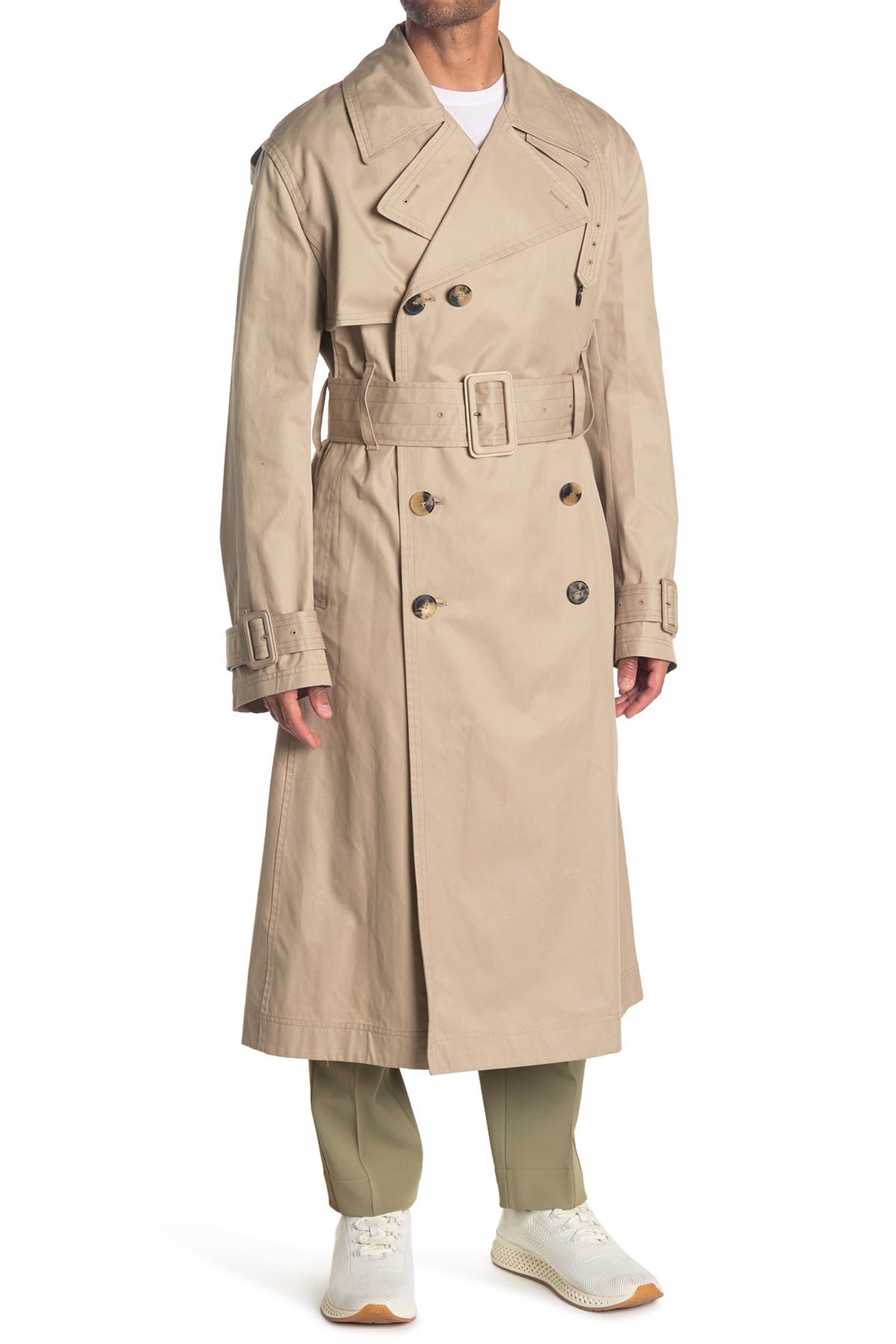 VALENTINO DOUBLE BREASTED TRENCH COAT,8053341428646