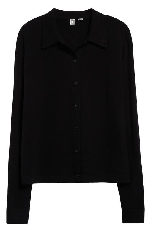 Shop Totême Toteme Cashmere Cardigan In Black