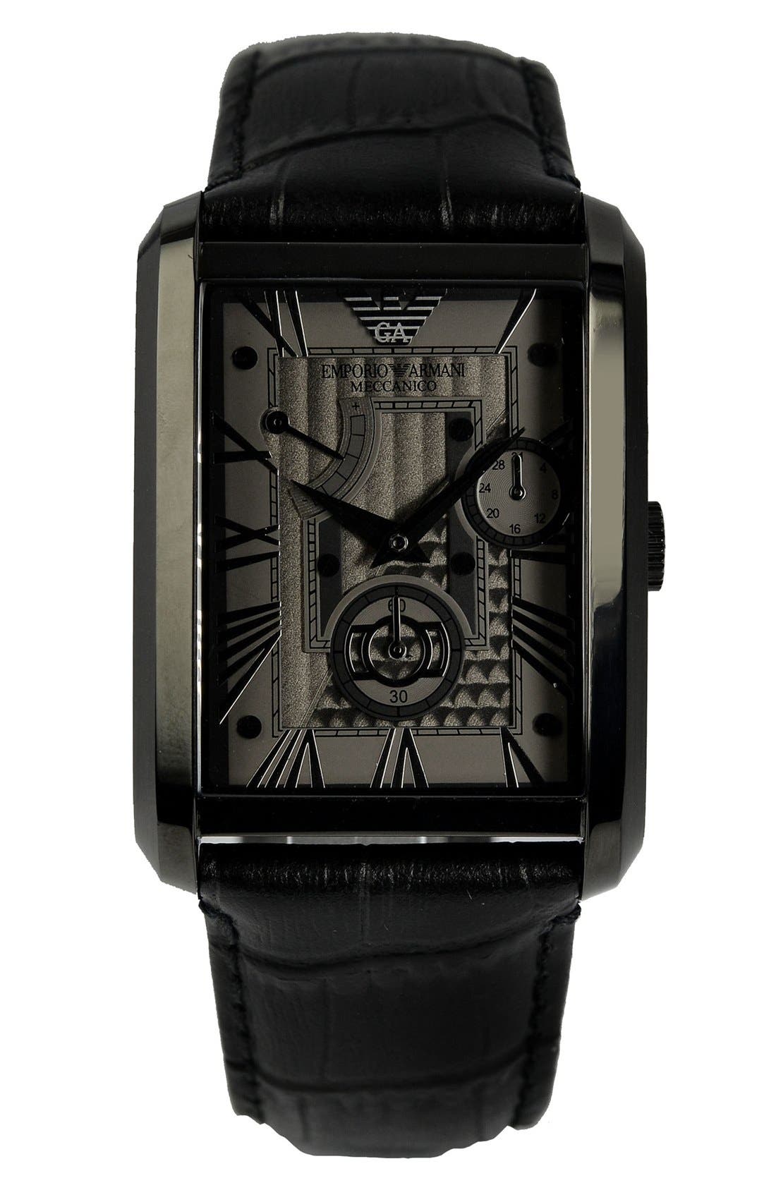 rectangular armani watch