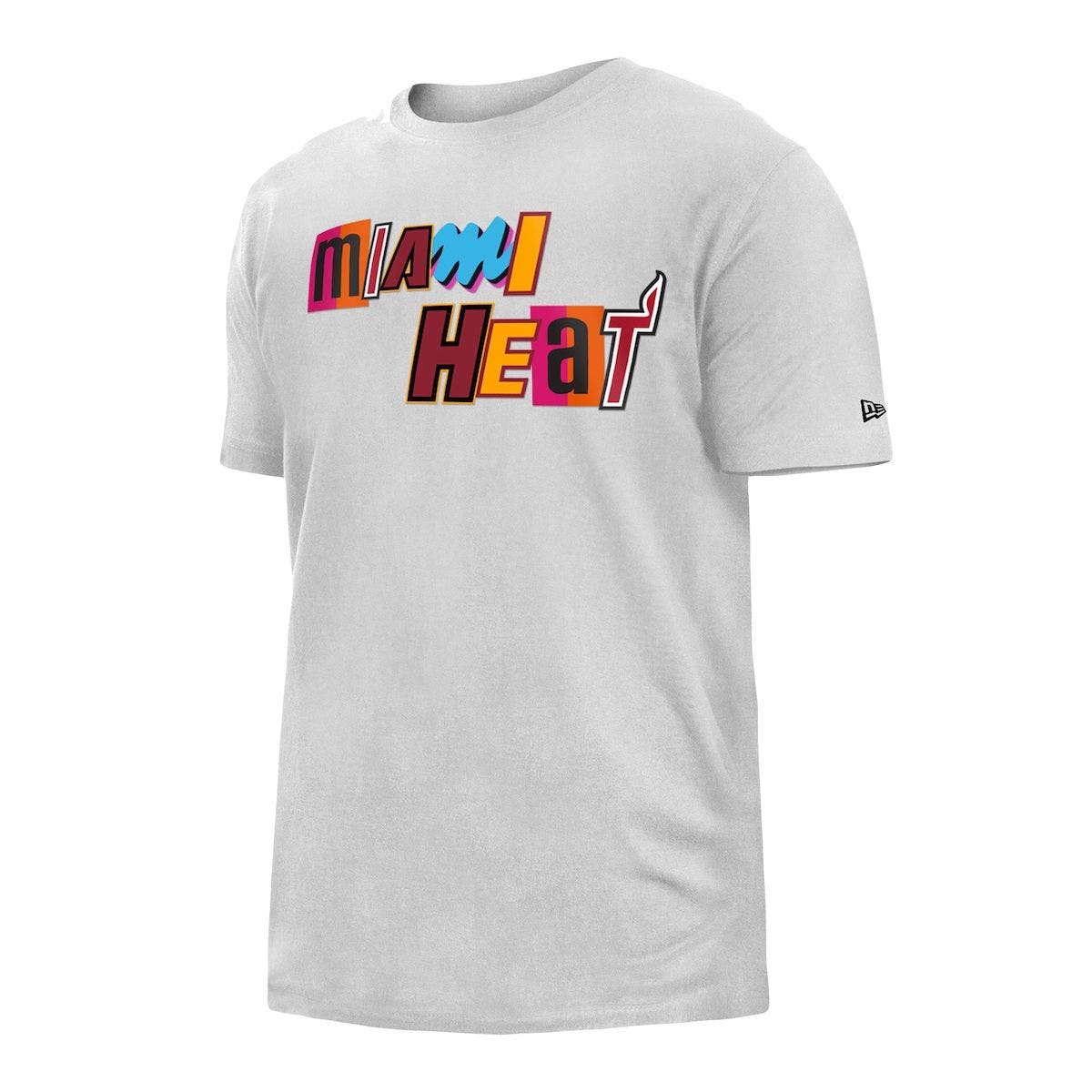 New Era Men's New Era White Miami Heat 2022/23 City Edition Brushed