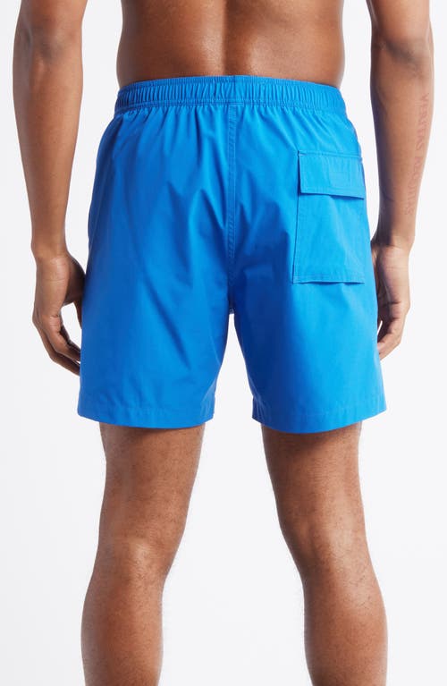 Psycho Bunny Palm View Hydrochromic Swim Trunks In Nautical Blue