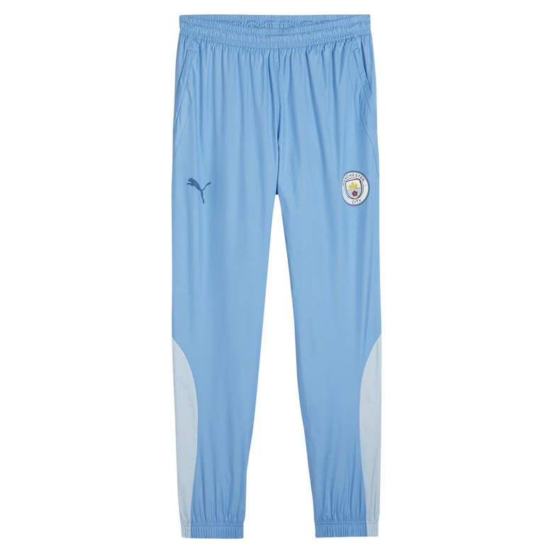 Shop Puma Sky Blue Manchester City 2023/24 Pre-match Pants