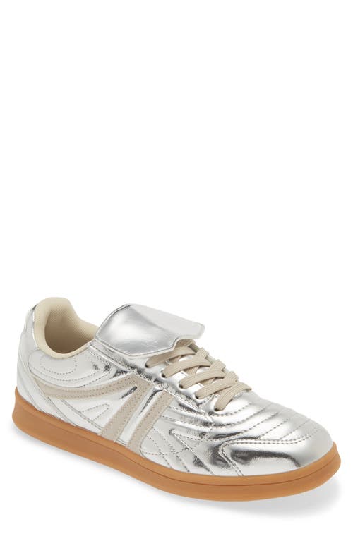 Shop Steve Madden Madrid Low Top Sneaker In Silver