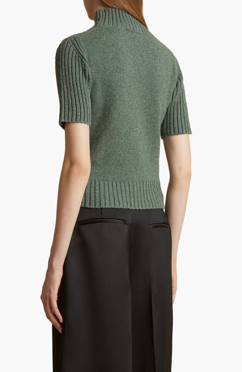 KHAITE KHAITE TALVI CASHMERE MOCK NECK SWEATER 