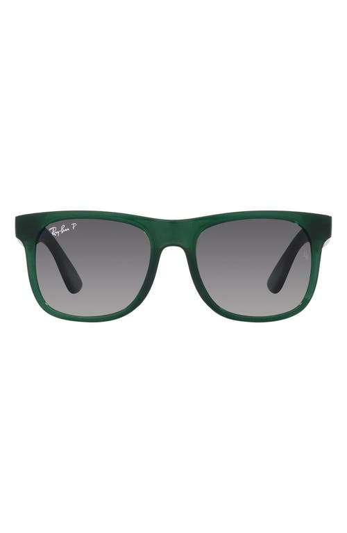 Ray-Ban Kids' Junior Justin 48mm Gradient Small Square Sunglasses in Opal Green at Nordstrom