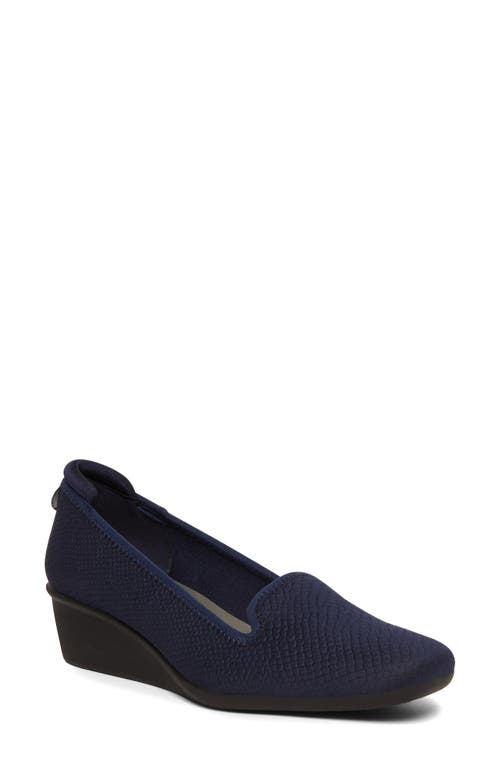 Shop Anne Klein Winnefred Wedge Pump In Navy Rep