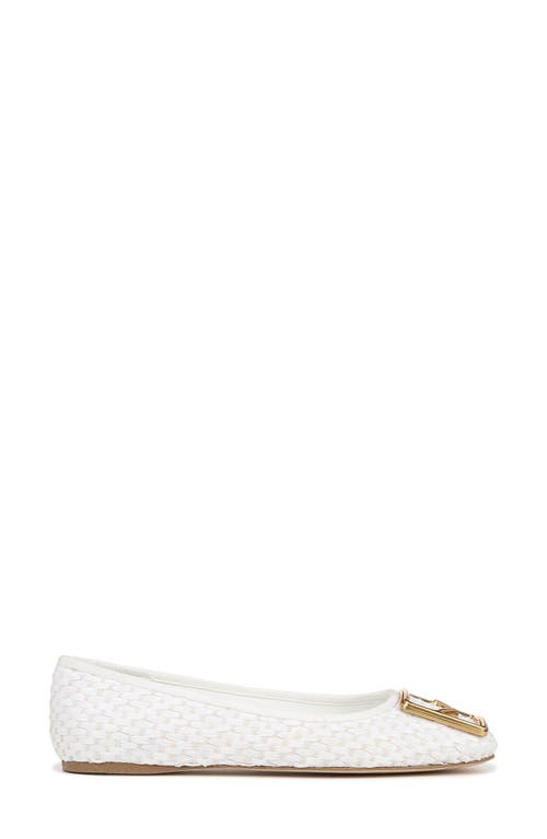Sarto By Franco Sarto Amaya 6 Square Toe Flat In White