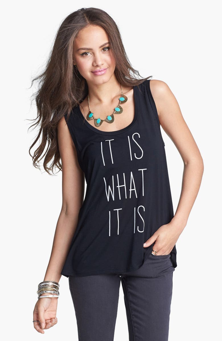 Ten Sixty Sherman 'What It Is' Graphic Tank (Juniors) | Nordstrom