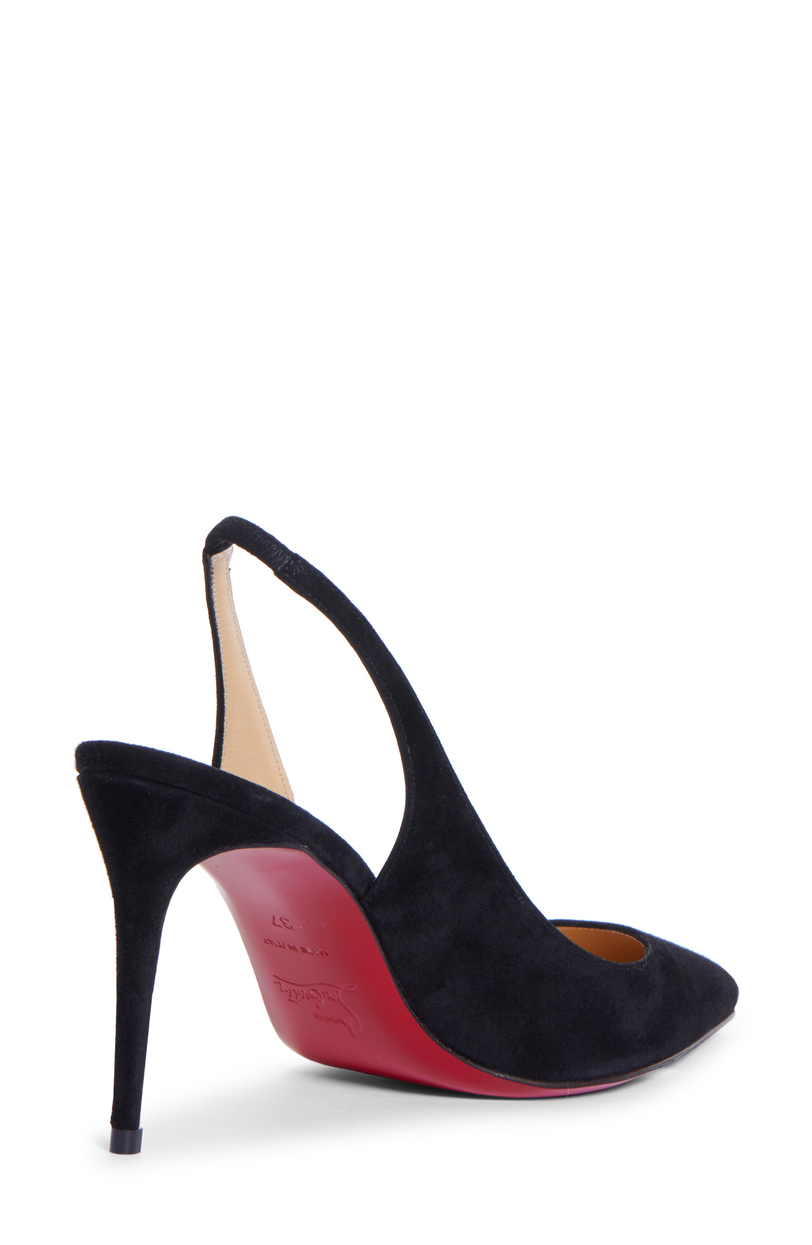 red bottom slingback