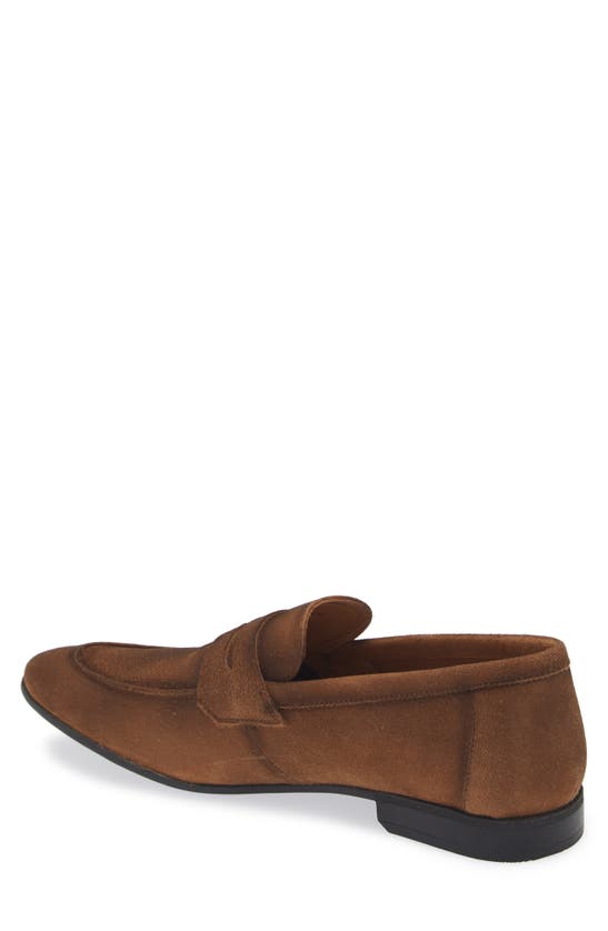 Nordstrom Knox Flexible Penny Loafer In Brown Bronze