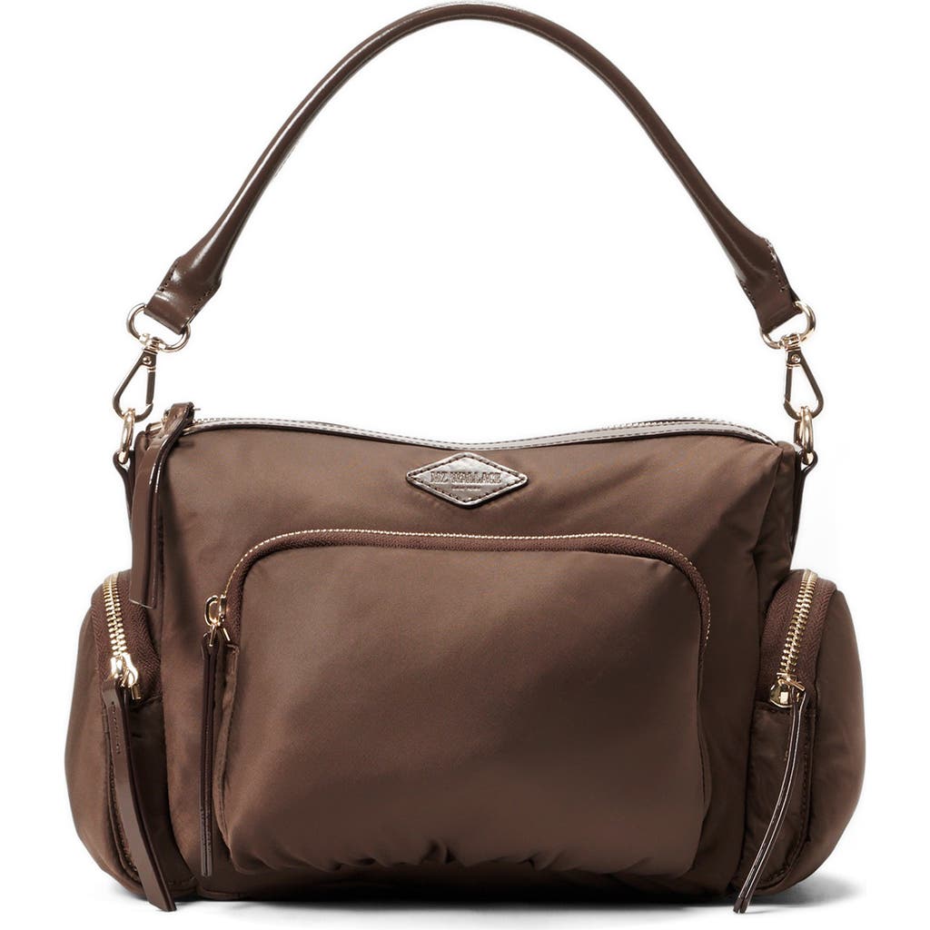 MZ Wallace Small Chelsea Nylon Crossbody Bag in Walnut