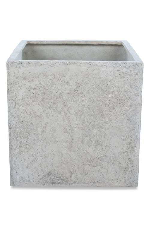 Renwil Alona Stoneware Cube Planter in Beige Taupe at Nordstrom