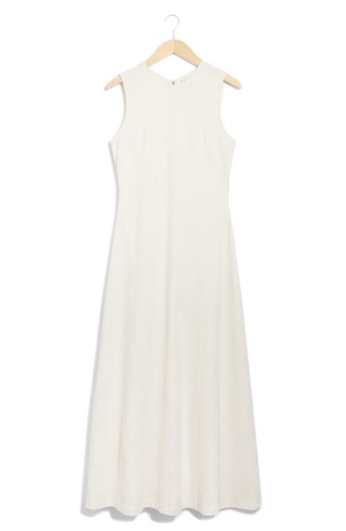 Shop & Other Stories Sleeveless Maxi Dress In White Dusty Light