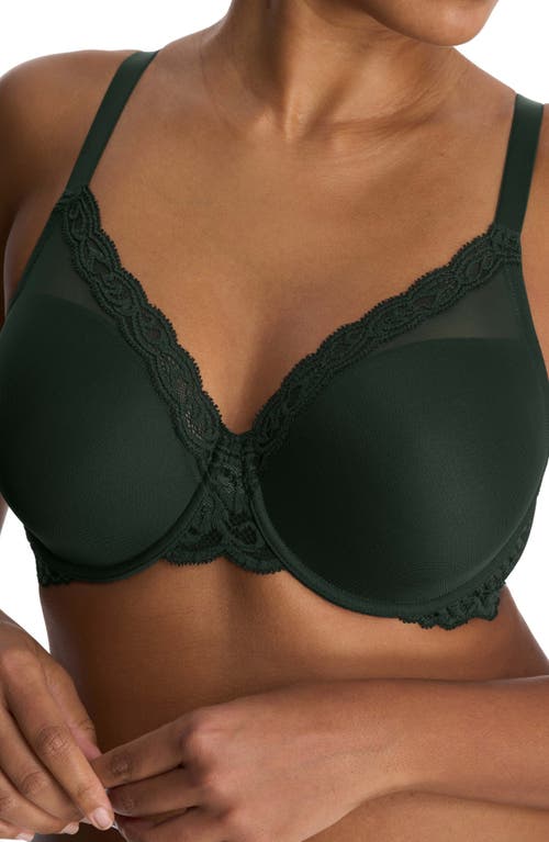 Shop Natori Feathers Full Figure Underwire Bra In Dark Forest