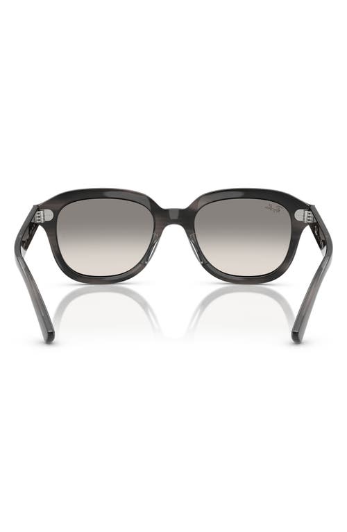Ray Ban Erik Sonnenbrillen Grau Gestreift Fassung Grau Glas 53-20 In Striped Grey