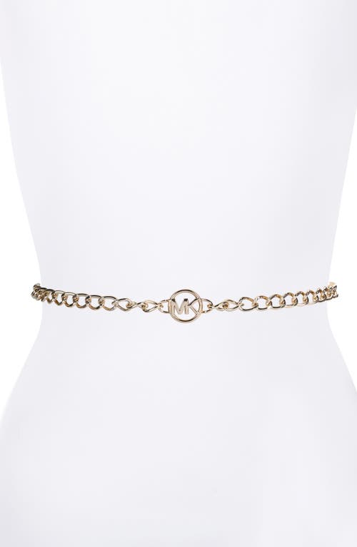 Michael Kors Logo Chain Belt Gold at Nordstrom,