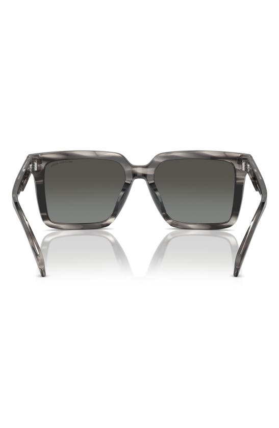 Shop Michael Kors Abruzzo 55mm Square Sunglasses In Black Grey