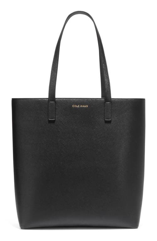 Go Anywhere Leather Tote in Black