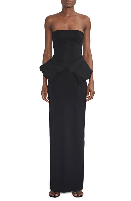 ET OCHS ADA UTILITY POCKET PEPLUM GOWN