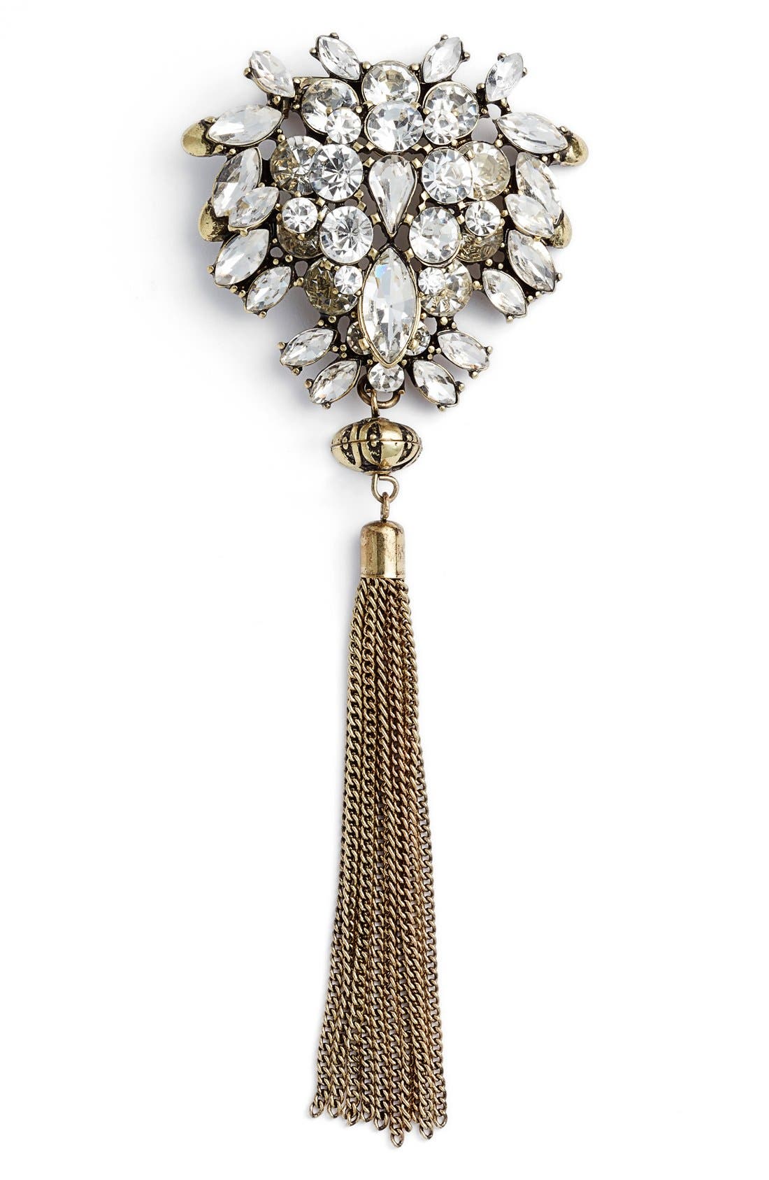 Berry Tassel Crystal Brooch Nordstrom