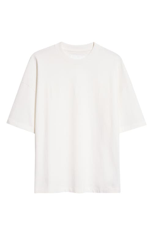 Shop Jil Sander Cotton Logo Graphic T-shirt In Porcelain