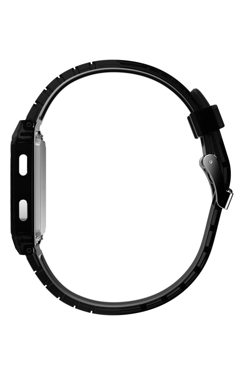 Timex<sup>®</sup> Q Timex Digital LCA Chronograph Resin Strap Watch, 35mm, Alternate, color, Gray