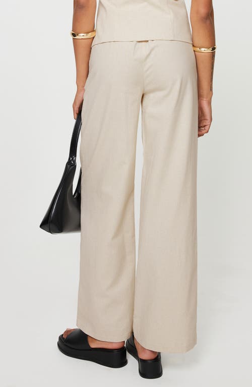 Shop Princess Polly Cassiopeia Vest & Wide Leg Pants Set In Light Beige