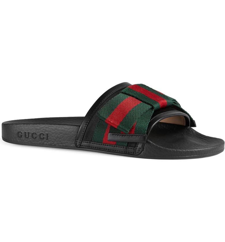 Gucci Pursuit Bow Slide Sandal (Women) | Nordstrom