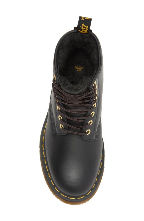 Dr. Martens' 1460 Waterproof Wintergrip Faux Fur Lined Boot In Black