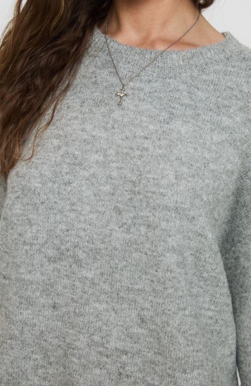Princess Polly Ryanna Oversize Crewneck Sweater In Grey