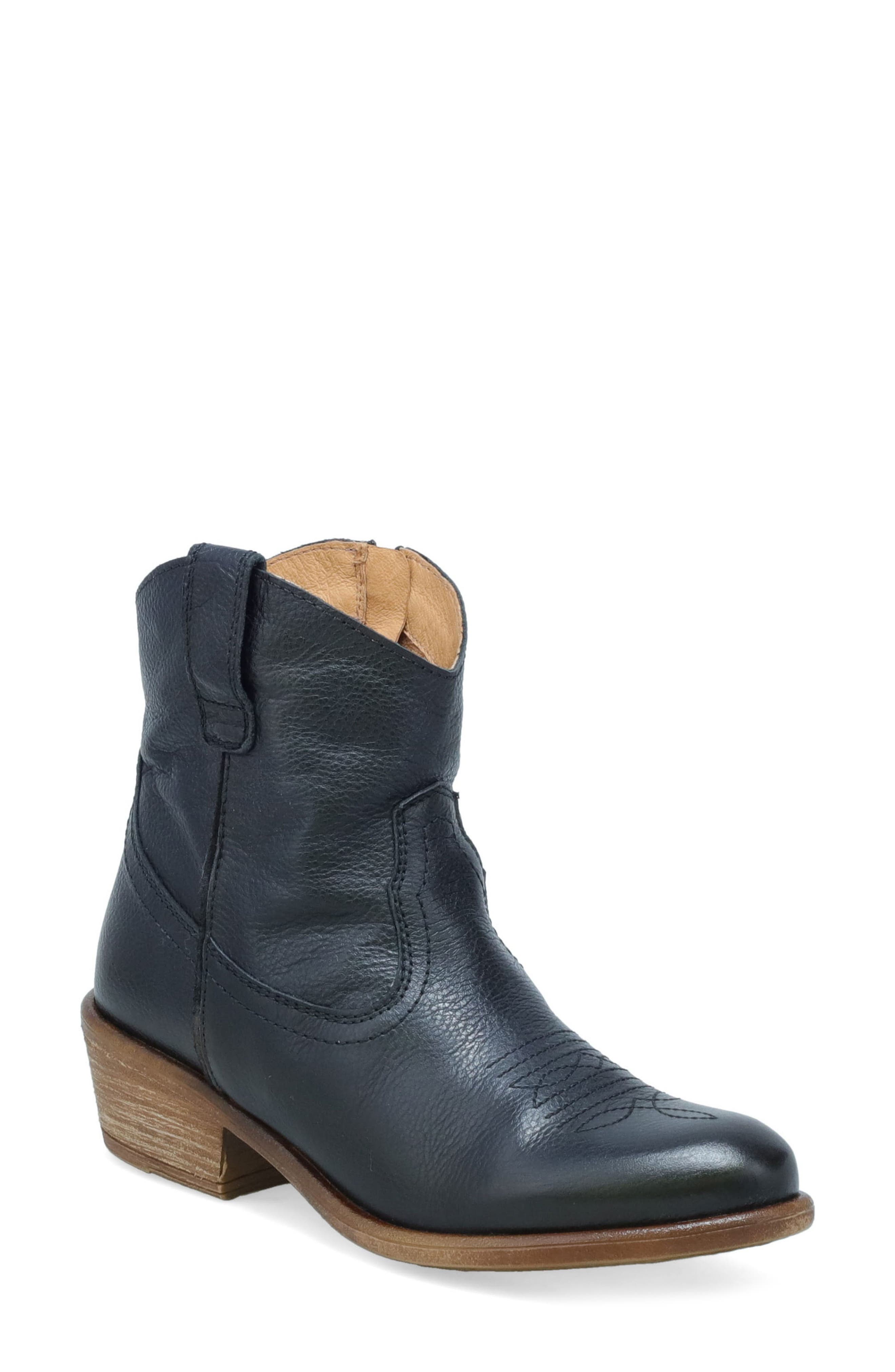 Givenchy Black Western Leather Ankle Boots