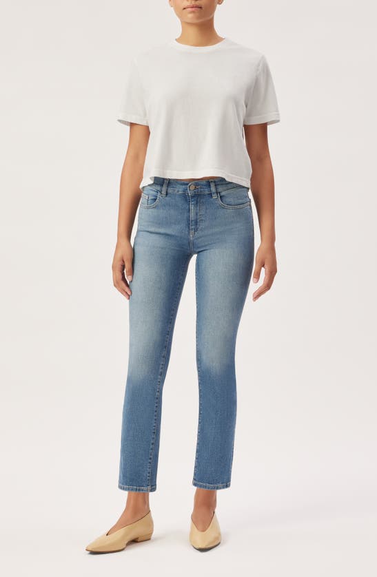 Dl1961 Mara Instasculpt Ankle Straight Leg Jeans In Blue
