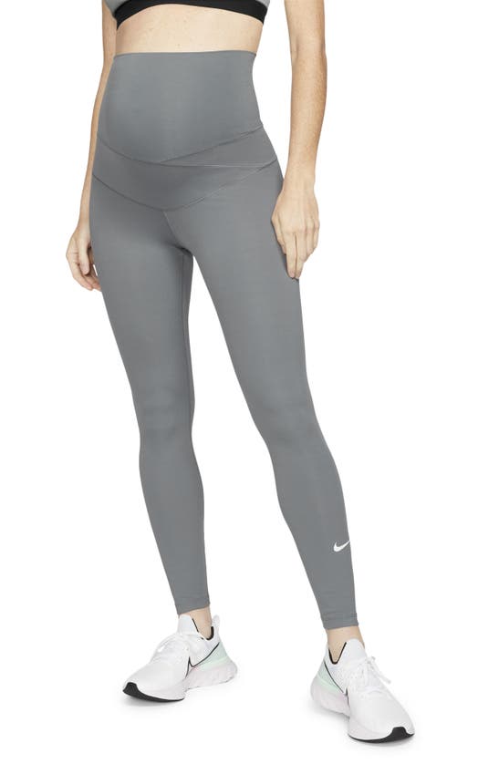 Nike Women's One (m) High-waisted Leggings (maternity) In Grey