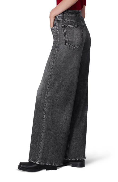 Shop Rag & Bone Miramar Sofie High Waist Cotton Terry Sweatpant Jeans In Washed Black