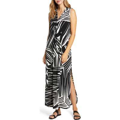 Tommy Bahama Bangle Stripe Maxi Dress, Black