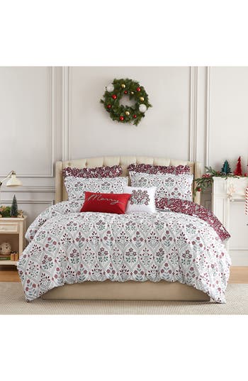 Southshore Fine Linens Holiday Harmony Oversize Comforter Set In Holiday Harmony